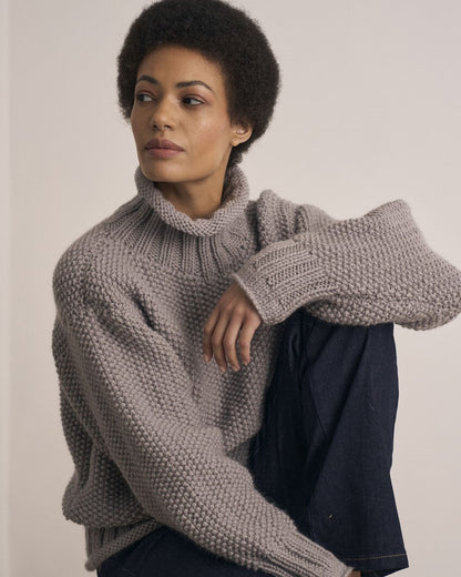Watton genser i chunky wool | Mode Rowan | Strikkepakke