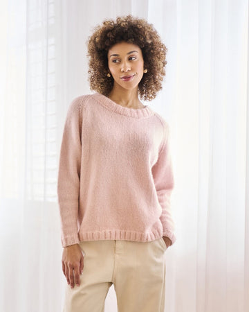 Sedgeford ensfarget genser i softest alpaca | Mode Rowan | Strikkepakke