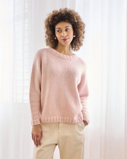 Sedgeford ensfarget genser i softest alpaca | Mode Rowan | Strikkepakke