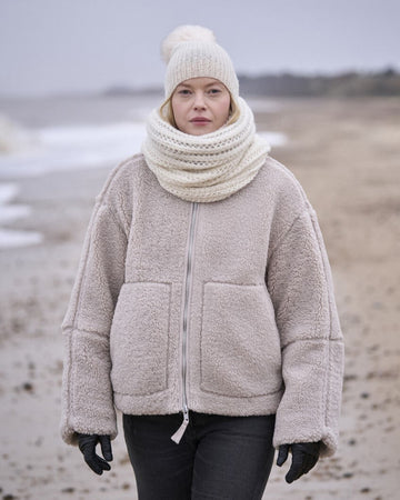 Tottington & Heydon skjerf og lue i softest alpaca | Mode Rowan | Strikkepakke