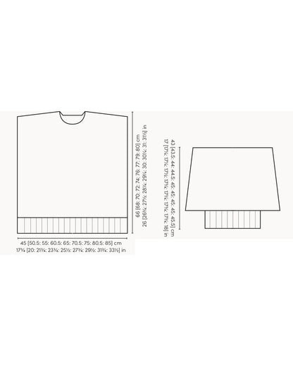 Pedham ensfarget genser i merino soft | Mode Rowan | Strikkepakke