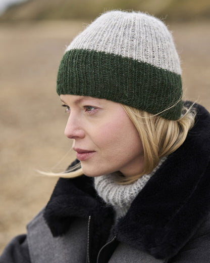 Shell & Heydon votter og lue i alpaca cotton | Mode Rowan | Strikkepakke