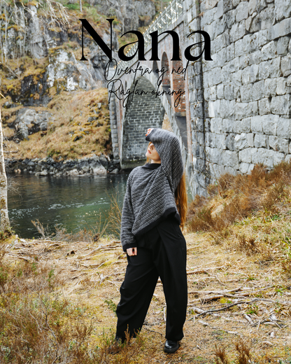 Nana (Finull)- ovenfra og ned raglangenser  | Ulltråd | Strikkepakke