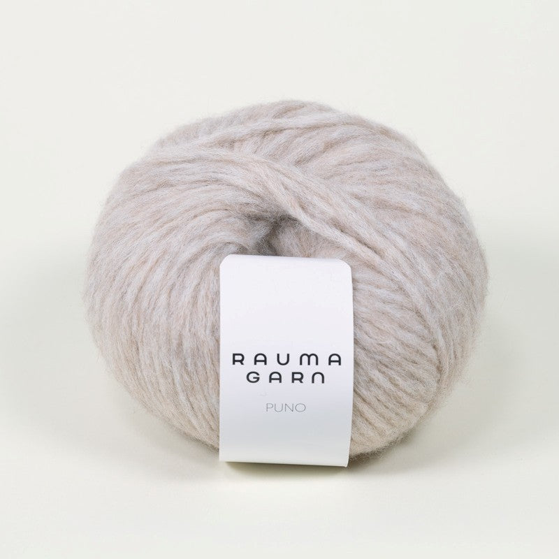 Rauma Garn Puno – 68 % babyalpakka, 10 % ekstra fin merinoull, 22 % polyamid – 50 g/≈ 110 m