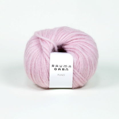 Rauma Garn Puno – 68 % babyalpakka, 10 % ekstra fin merinoull, 22 % polyamid – 50 g/≈ 110 m