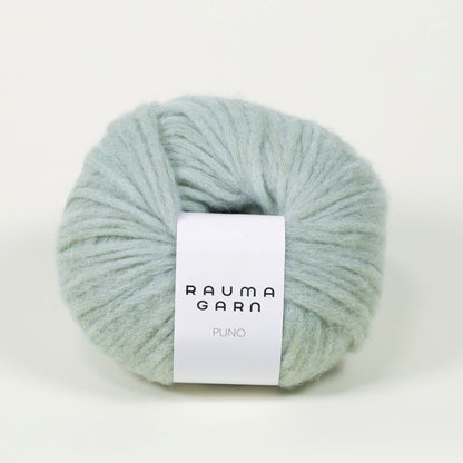 Rauma Garn Puno – 68 % babyalpakka, 10 % ekstra fin merinoull, 22 % polyamid – 50 g/≈ 110 m