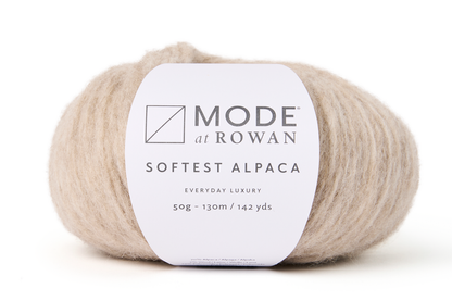 MODE at Rowan Softest Alpaca – 70 % alpakka, 7 % ull, 23% polyamid - 50 g nøste