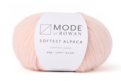 MODE at Rowan Softest Alpaca – 70 % alpakka, 7 % ull, 23% polyamid - 50 g nøste