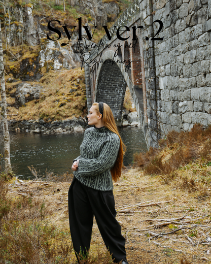 Sylv ver. 2 (Duo & Fin mohair silke) - ovenfra og ned | Ulltråd | Strikkepakke