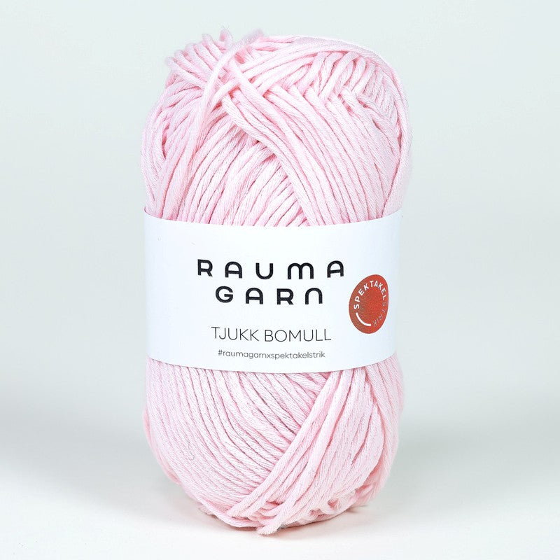 Rauma Garn Tjukk Bomull - 100% Pima Bomull - 50 g = 75 m