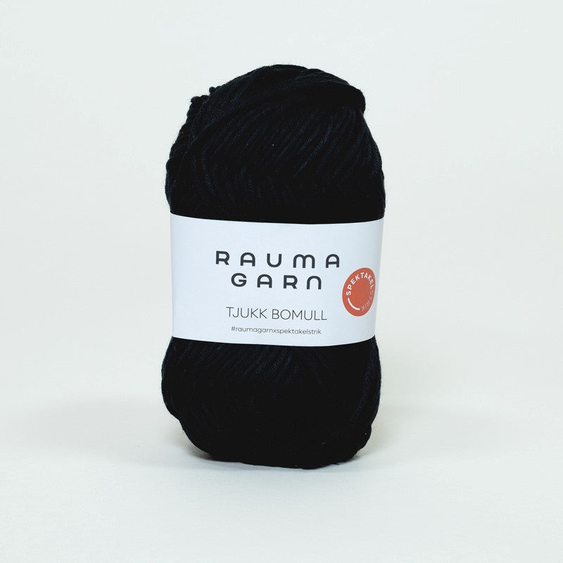 Rauma Garn Tjukk Bomull - 100% Pima Bomull - 50 g = 75 m