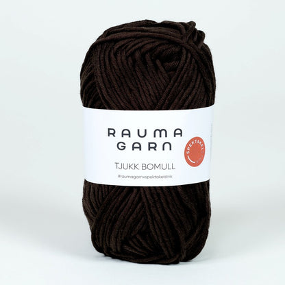 Rauma Garn Tjukk Bomull - 100% Pima Bomull - 50 g = 75 m