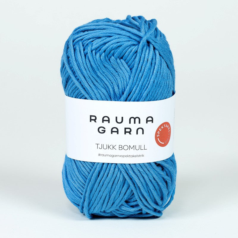 Rauma Garn Tjukk Bomull - 100% Pima Bomull - 50 g = 75 m