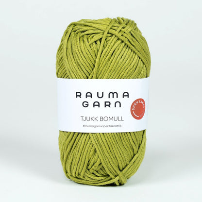 Rauma Garn Tjukk Bomull - 100% Pima Bomull - 50 g = 75 m