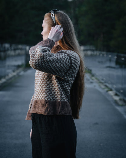 Fjell - kort boxy damegenser | Digital oppskrift