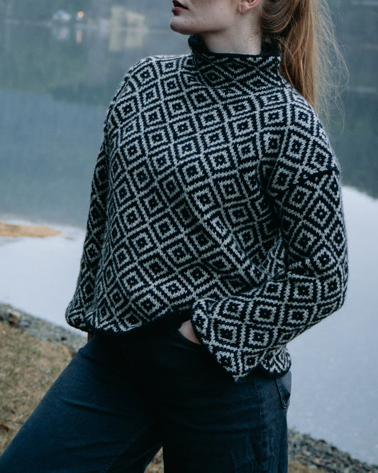 Eir - Boxy genser | Ulltråd | Strikkepakke