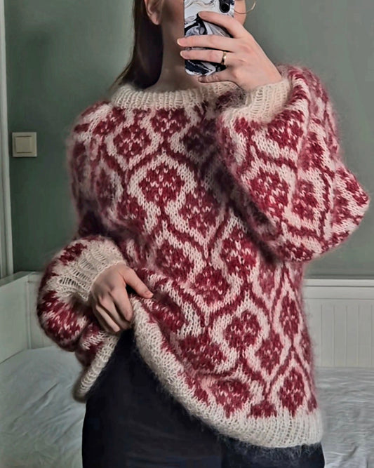 Fleur genser i bella og leonora | Ulltråd | Strikkepakke