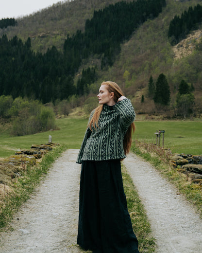 Sylv ver. 2 (Duo & Fin mohair silke) - ovenfra og ned | Ulltråd | Strikkepakke
