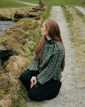 Sylv ver. 2 (Duo & Fin mohair silke) - ovenfra og ned | Ulltråd | Strikkepakke