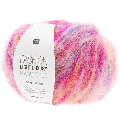 Rico Design Fashion Light Luxury Hand Dyed –  74% alpakka, 22% ull, 2% polyamid – 50 g ≈ 140 m