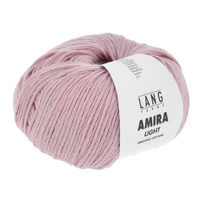 Lang Yarns Amira Light – 100 % økologisk bomull – 50 g/≈140 m – utgående garn