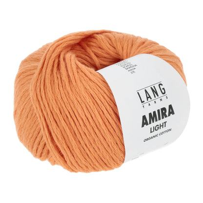 Lang Yarns Amira Light – 100 % økologisk bomull – 50 g/≈140 m – utgående garn