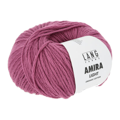 Lang Yarns Amira Light – 100 % økologisk bomull – 50 g/≈140 m – utgående garn