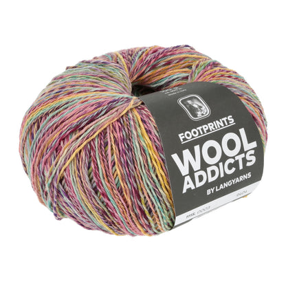 Lang Yarns Footprints – 45 % bomull / 42 % ren ny ull (superwash) / 13 % polyamid – 100 g/≈400 m