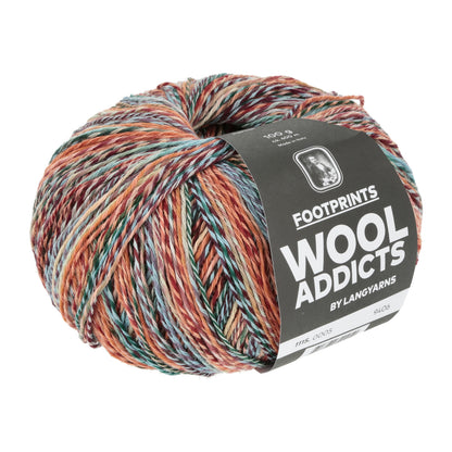 Lang Yarns Footprints – 45 % bomull / 42 % ren ny ull (superwash) / 13 % polyamid – 100 g/≈400 m