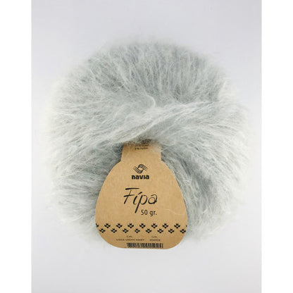 Navia Fípa – 73 % mohair / 22 % ull / 5 % nylon – 50 g/≈90 m – utgående garn