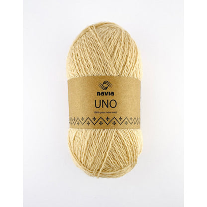 Navia Uno – Færøysk ull / Shetlandsull / Australsk lamull – 50 g ≈ 350 m