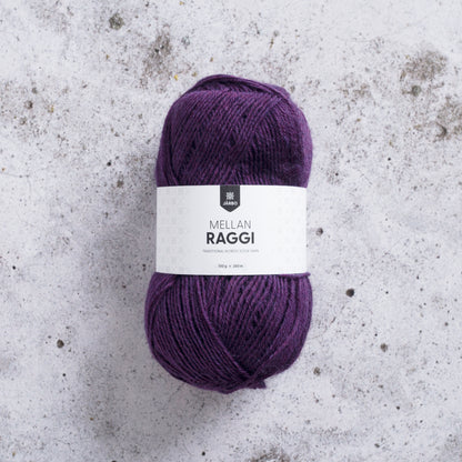 Järbo Mellanraggi – 75 % superwash-ull / 25 % polyamid – 100 g ≈ 260 m