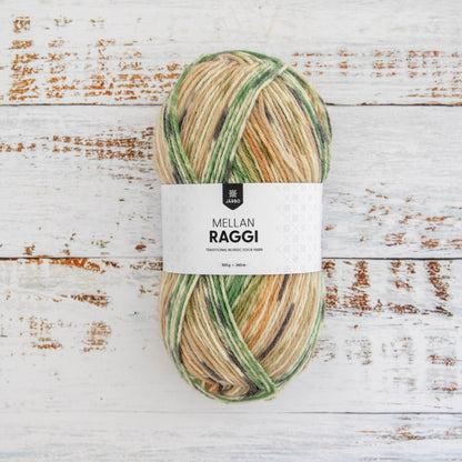 Järbo Mellanraggi – 75 % superwash-ull / 25 % polyamid – 100 g ≈ 260 m