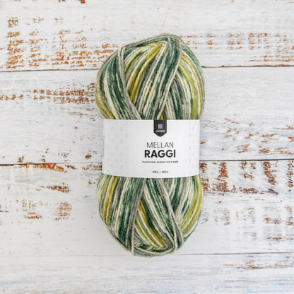 Järbo Mellanraggi – 75 % superwash-ull / 25 % polyamid – 100 g ≈ 260 m
