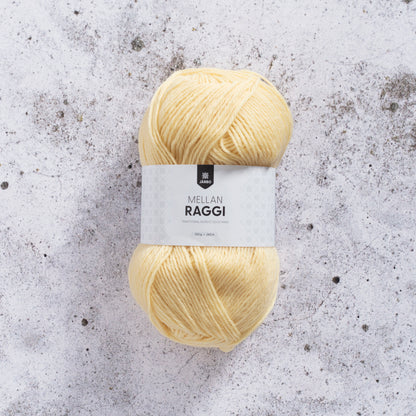 Järbo Mellanraggi – 75 % superwash-ull / 25 % polyamid – 100 g ≈ 260 m