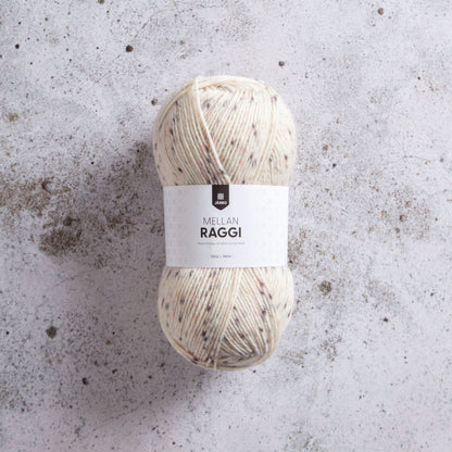 Järbo Mellanraggi – 75 % superwash-ull / 25 % polyamid – 100 g ≈ 260 m