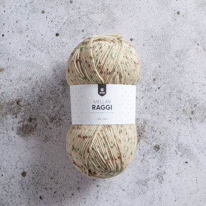 Järbo Mellanraggi – 75 % superwash-ull / 25 % polyamid – 100 g ≈ 260 m