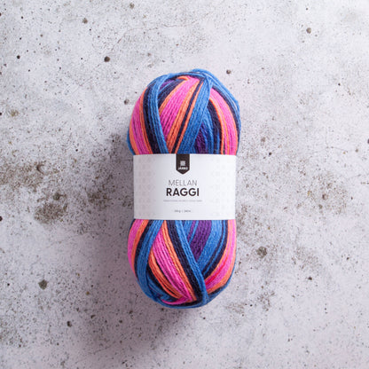 Järbo Mellanraggi – 75 % superwash-ull / 25 % polyamid – 100 g ≈ 260 m