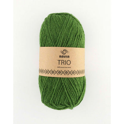 Navia Trio – Færøysk ull, Shetlandsull, Australsk lamull – 50 g ≈ 120 m