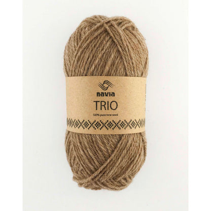 Navia Trio – Færøysk ull, Shetlandsull, Australsk lamull – 50 g ≈ 120 m