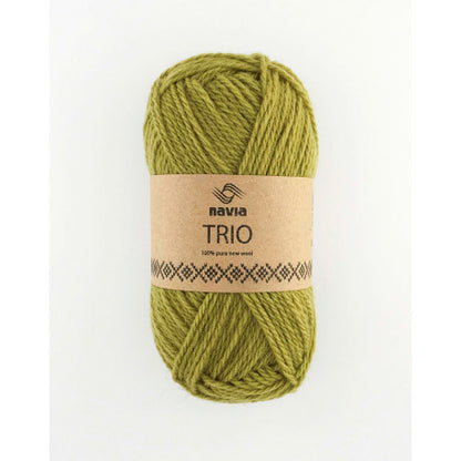 Navia Trio – Færøysk ull, Shetlandsull, Australsk lamull – 50 g ≈ 120 m