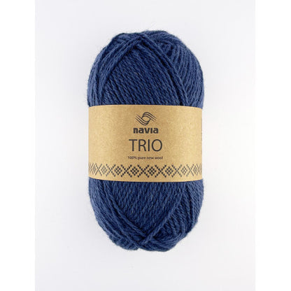 Navia Trio – Færøysk ull, Shetlandsull, Australsk lamull – 50 g ≈ 120 m