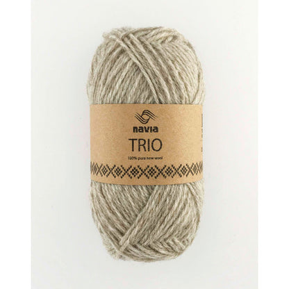 Navia Trio – Færøysk ull, Shetlandsull, Australsk lamull – 50 g ≈ 120 m