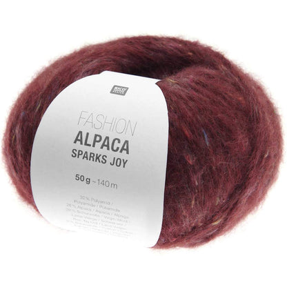 Rico Design Fashion Alpaca Sparks Joy – 28 % alpakka, 28 % ull, 32 % polyamid, 8 % bomull, 4 % polyester – 50 g/≈120 m – utgående garn