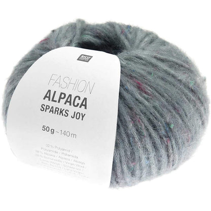 Rico Design Fashion Alpaca Sparks Joy – 28 % alpakka, 28 % ull, 32 % polyamid, 8 % bomull, 4 % polyester – 50 g/≈120 m – utgående garn