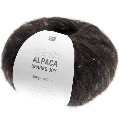 Rico Design Fashion Alpaca Sparks Joy – 28 % alpakka, 28 % ull, 32 % polyamid, 8 % bomull, 4 % polyester – 50 g/≈120 m – utgående garn