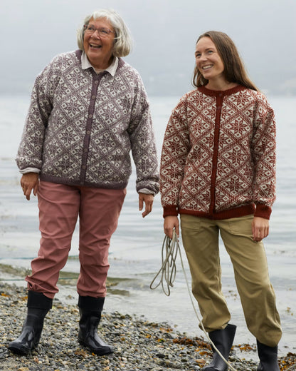 Fjelljakke til dame | Rauma | Strikkepakke