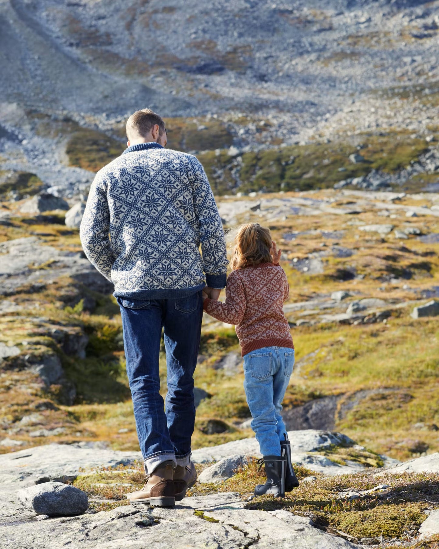 Fjellgenser til herre | Rauma | Strikkepakke