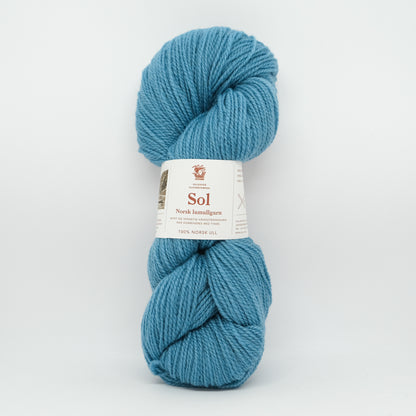 Hillesvåg Sol Lamullgarn – 100 % norsk lamull C1 Fin – 100 g/≈290 m