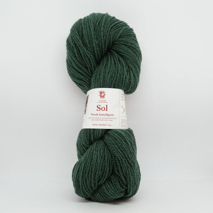 Hillesvåg Sol Lamullgarn – 100 % norsk lamull C1 Fin – 100 g/≈290 m